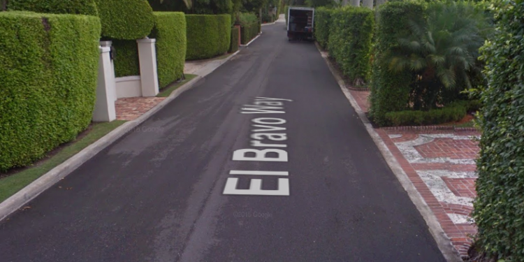 Plan to Develop El Bravo Way in Town of Palm Beach